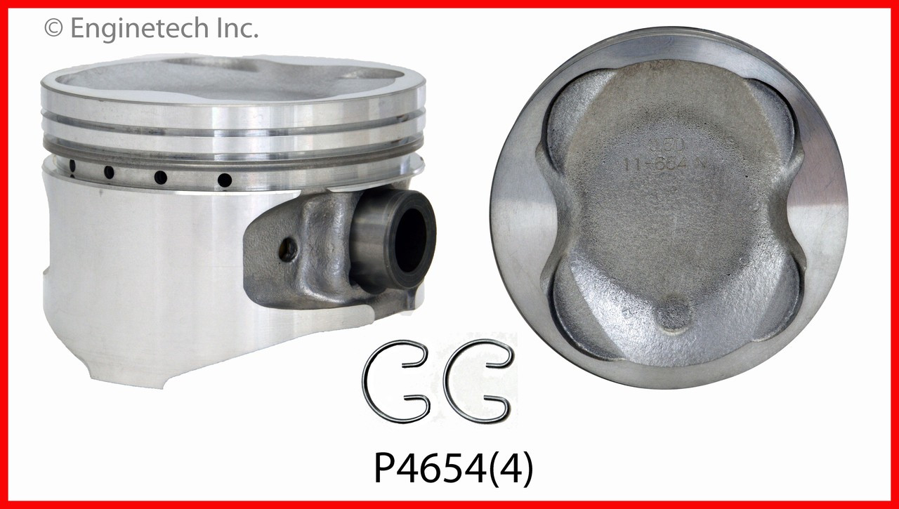 Engine Piston Set - Kit Part - P4654(4)