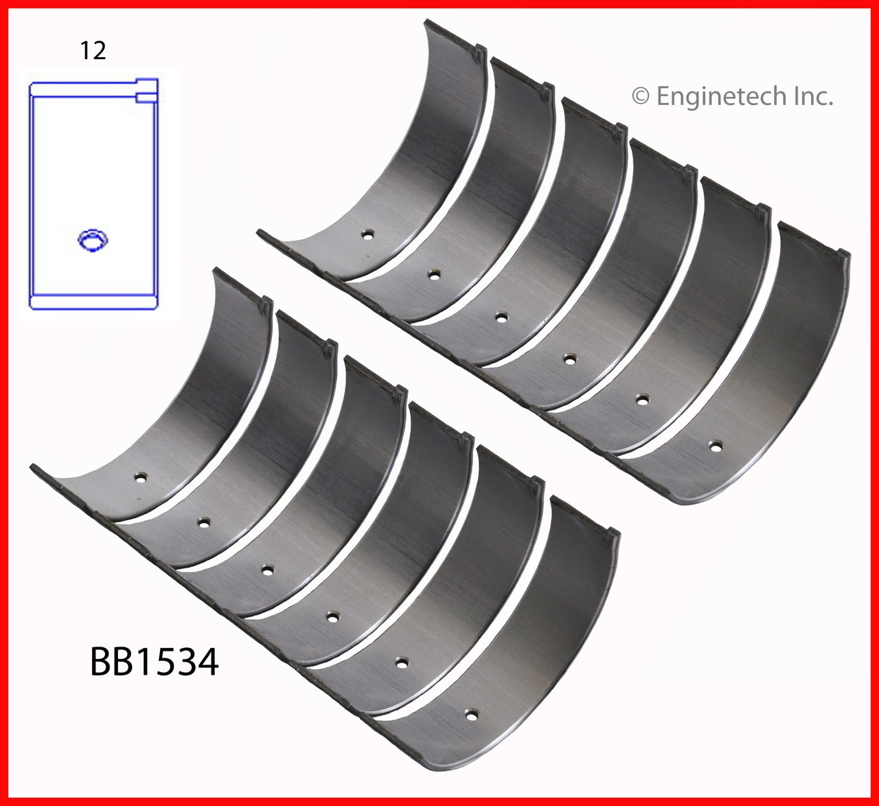 Engine Connecting Rod Bearing Set - Kit Part - BB1534