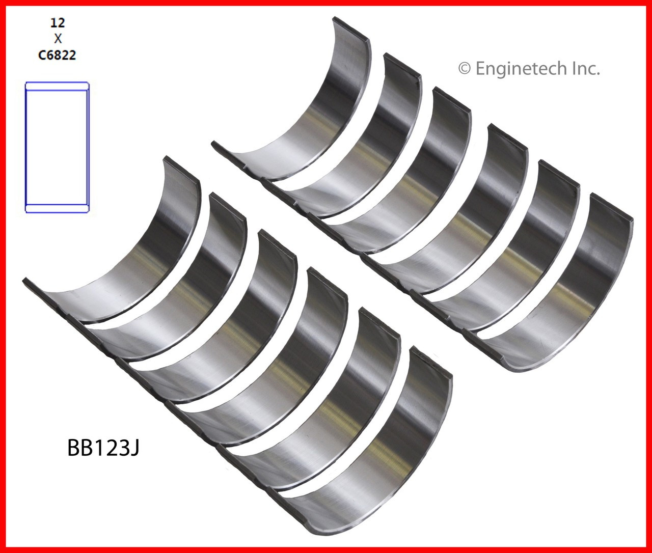 Engine Connecting Rod Bearing Set - Kit Part - BB123J