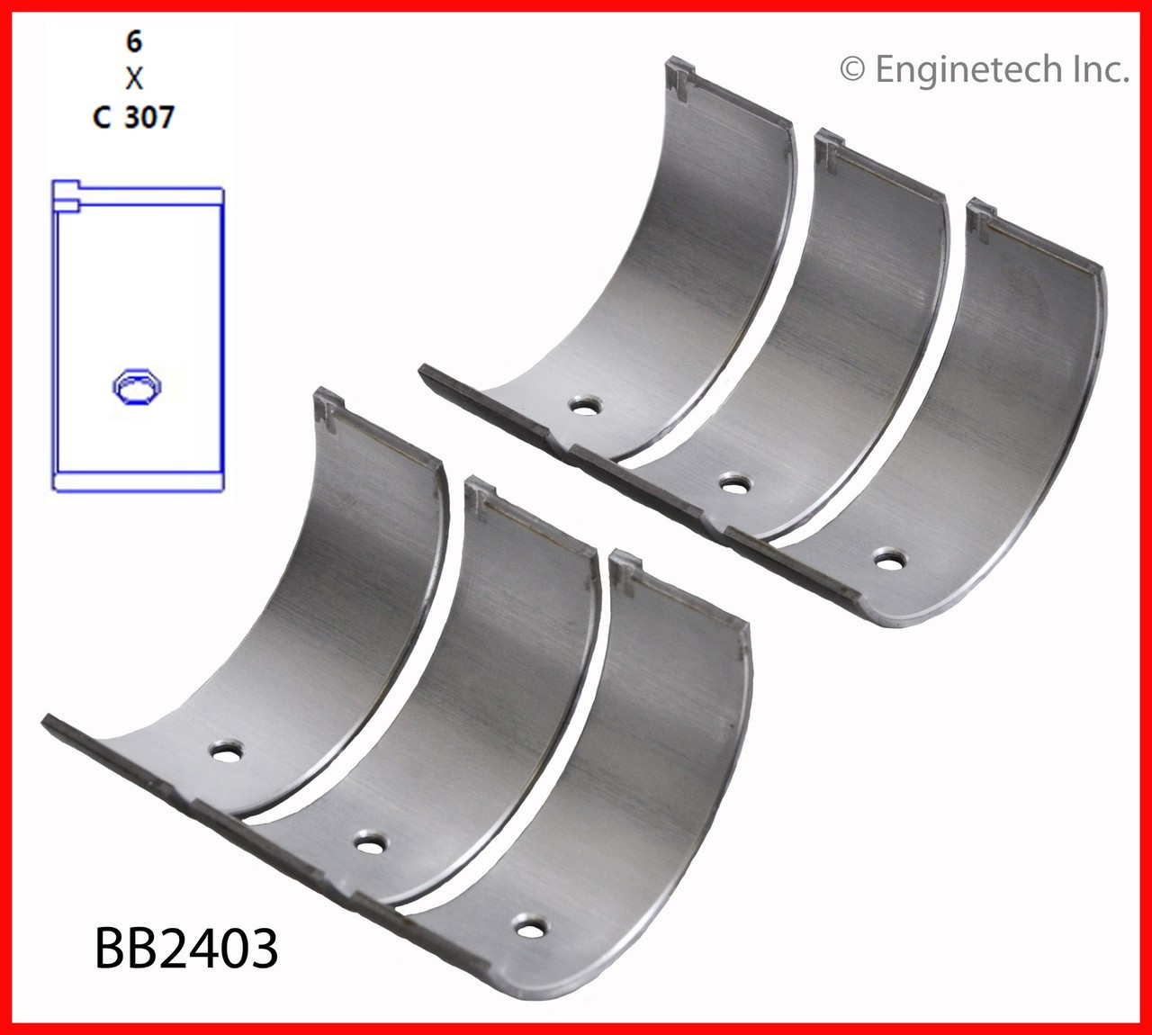 Engine Connecting Rod Bearing Set - Kit Part - BB2403