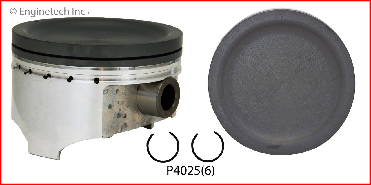 Engine Piston Set - Kit Part - P4025(6)