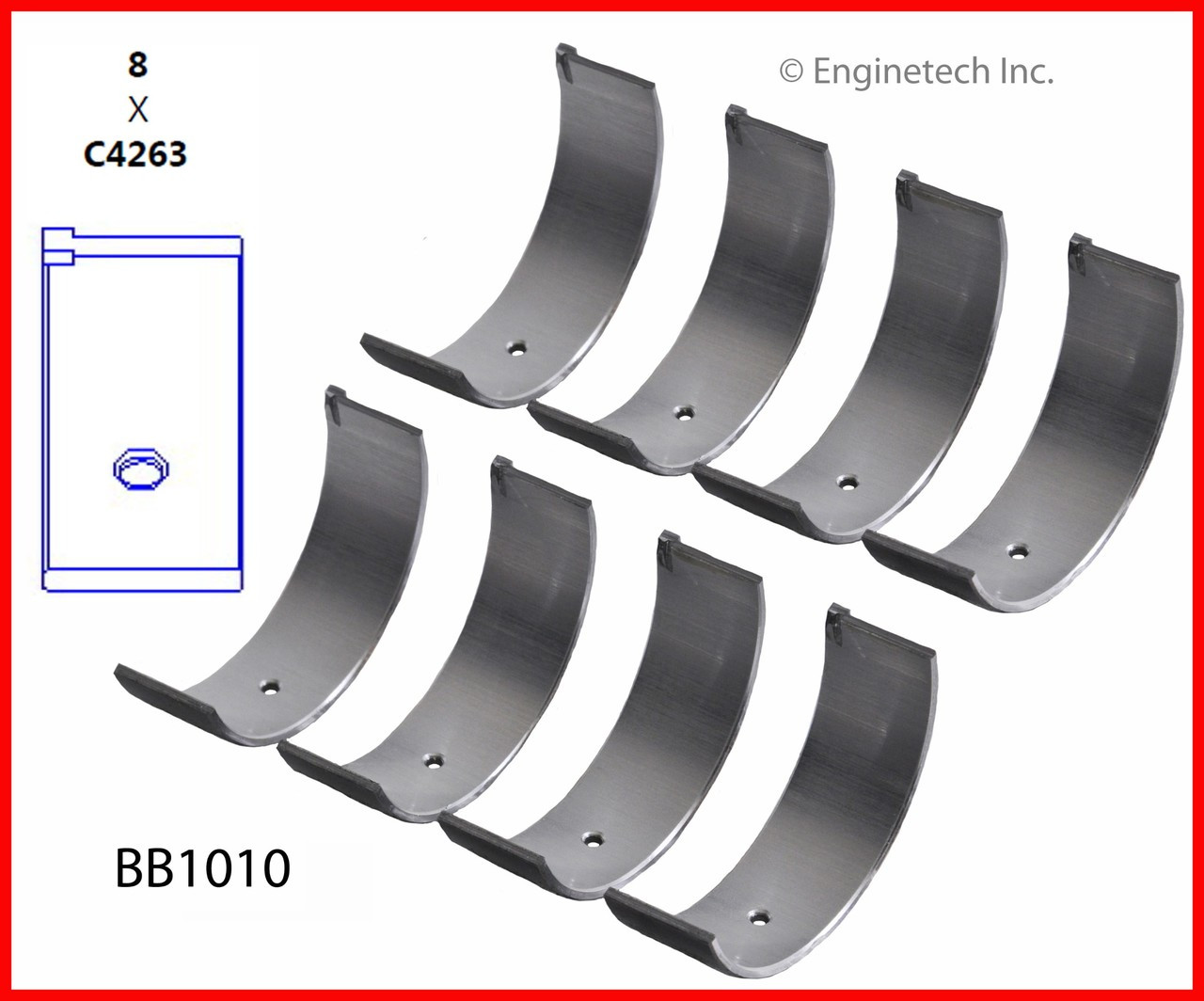 Engine Connecting Rod Bearing Set - Kit Part - BB1010