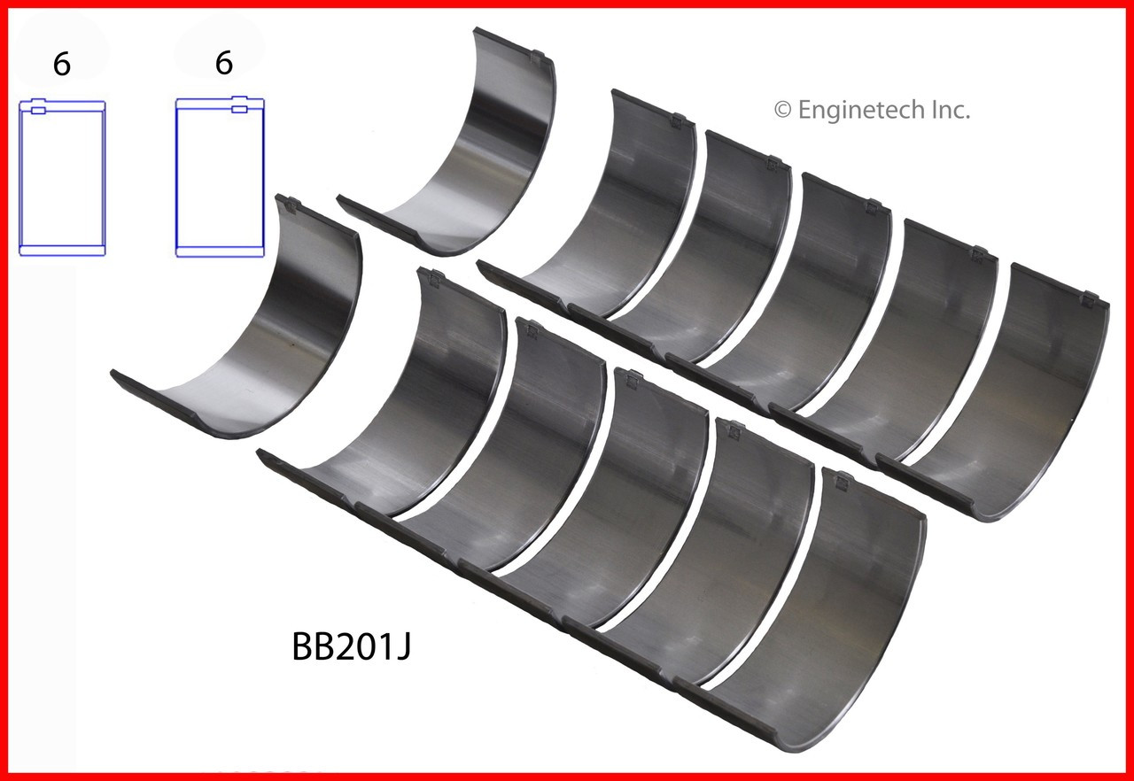 Engine Connecting Rod Bearing Set - Kit Part - BB201J