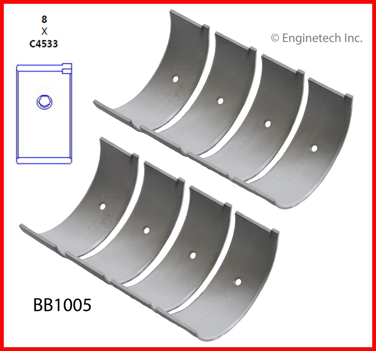 Engine Connecting Rod Bearing Set - Kit Part - BB1005