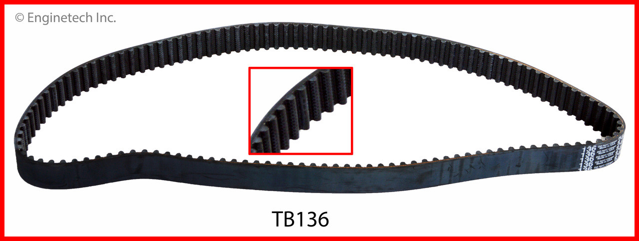 1990 Toyota Tercel 1.5L Engine Timing Belt TB136.P5