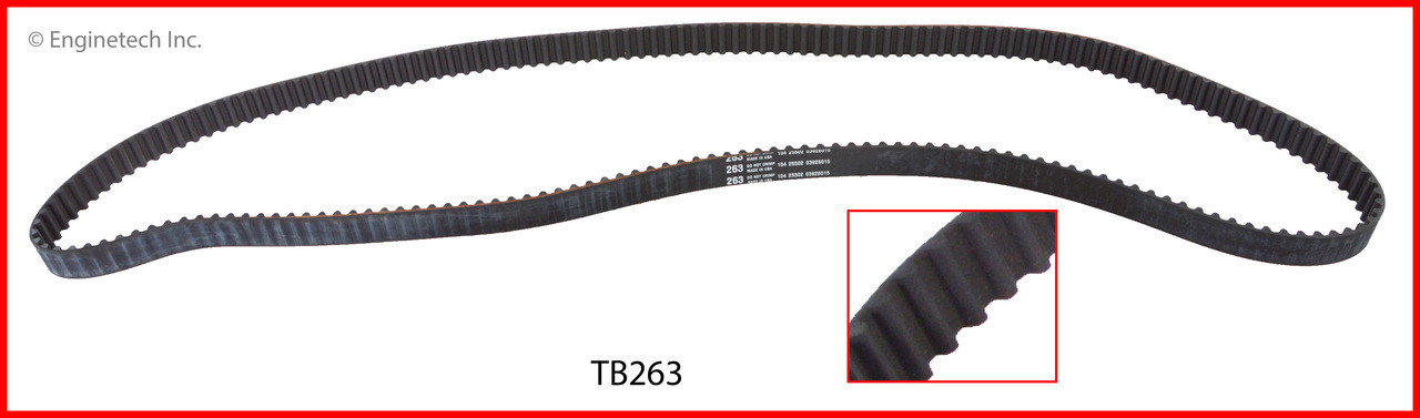 1995 Honda Accord 2.7L Engine Timing Belt TB263.P1