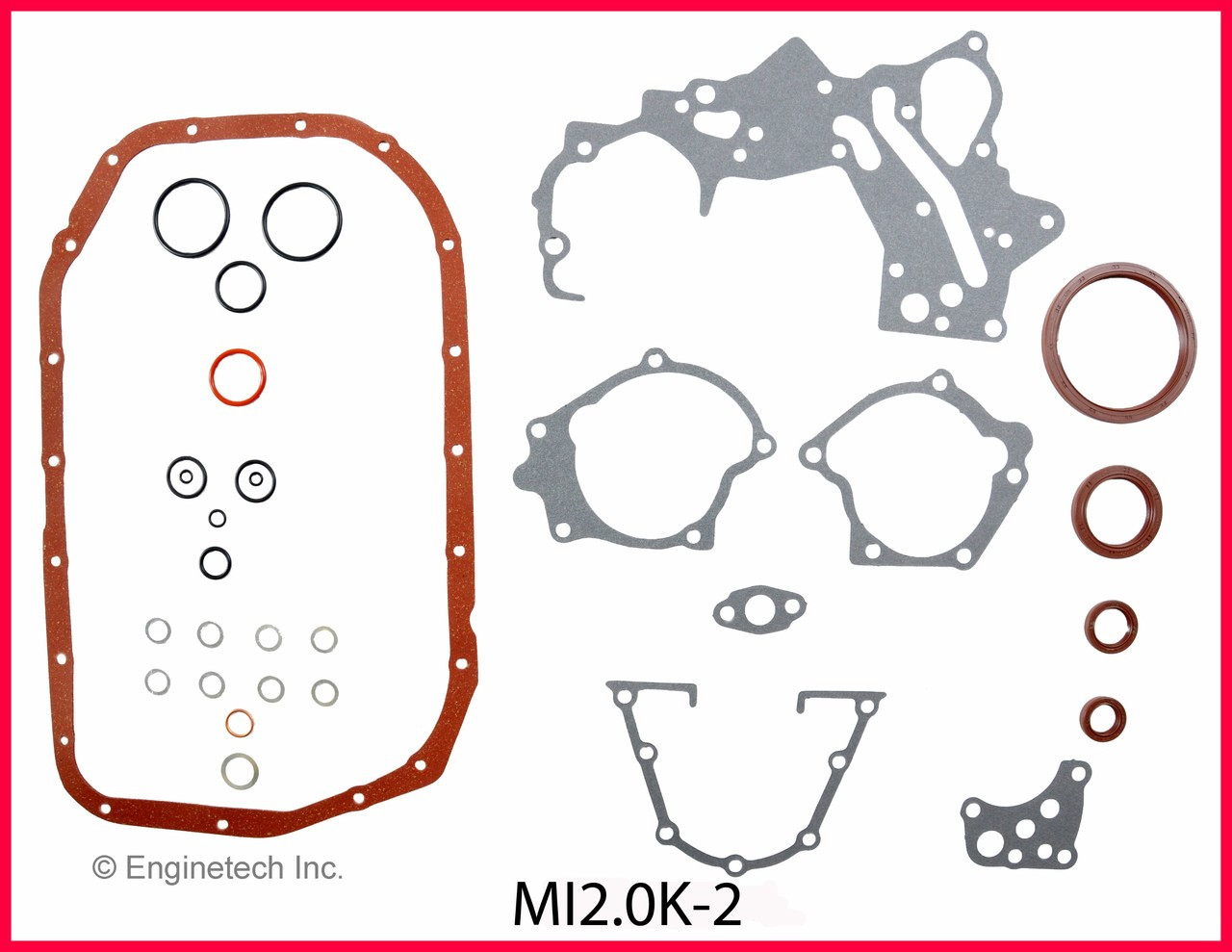 1997 Mitsubishi Eclipse 2.0L Engine Gasket Set MI2.0K-2.P18
