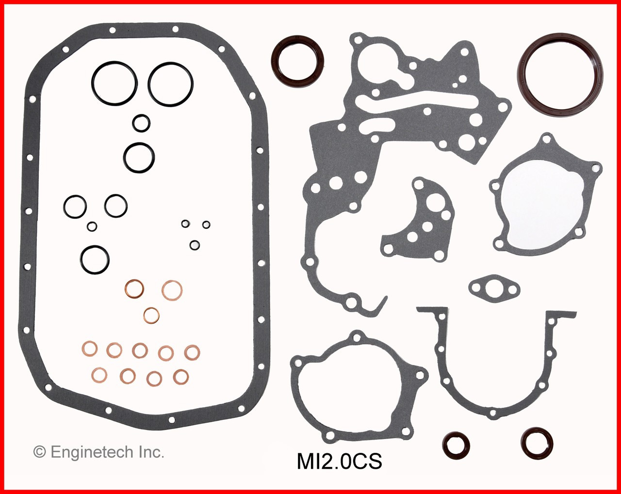1987 Mitsubishi Cordia 2.0L Engine Gasket Set MI2.0K-4.P22