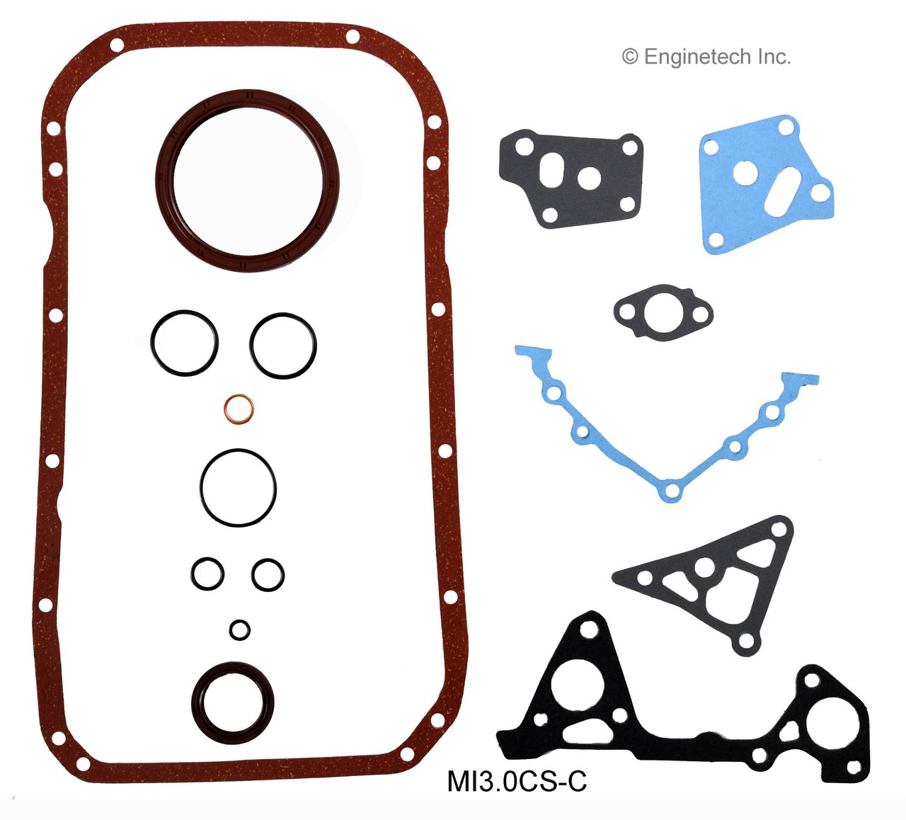 1999 Dodge Avenger 2.5L Engine Lower Gasket Set MI3.0CS-C.P16