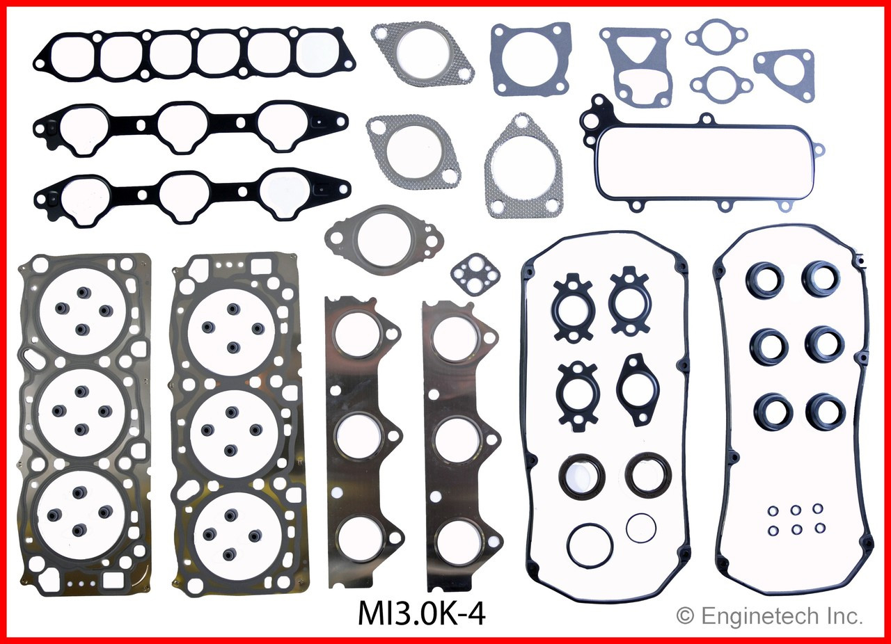 2001 Mitsubishi Montero Sport 3.0L Engine Gasket Set MI3.0K-4.P8