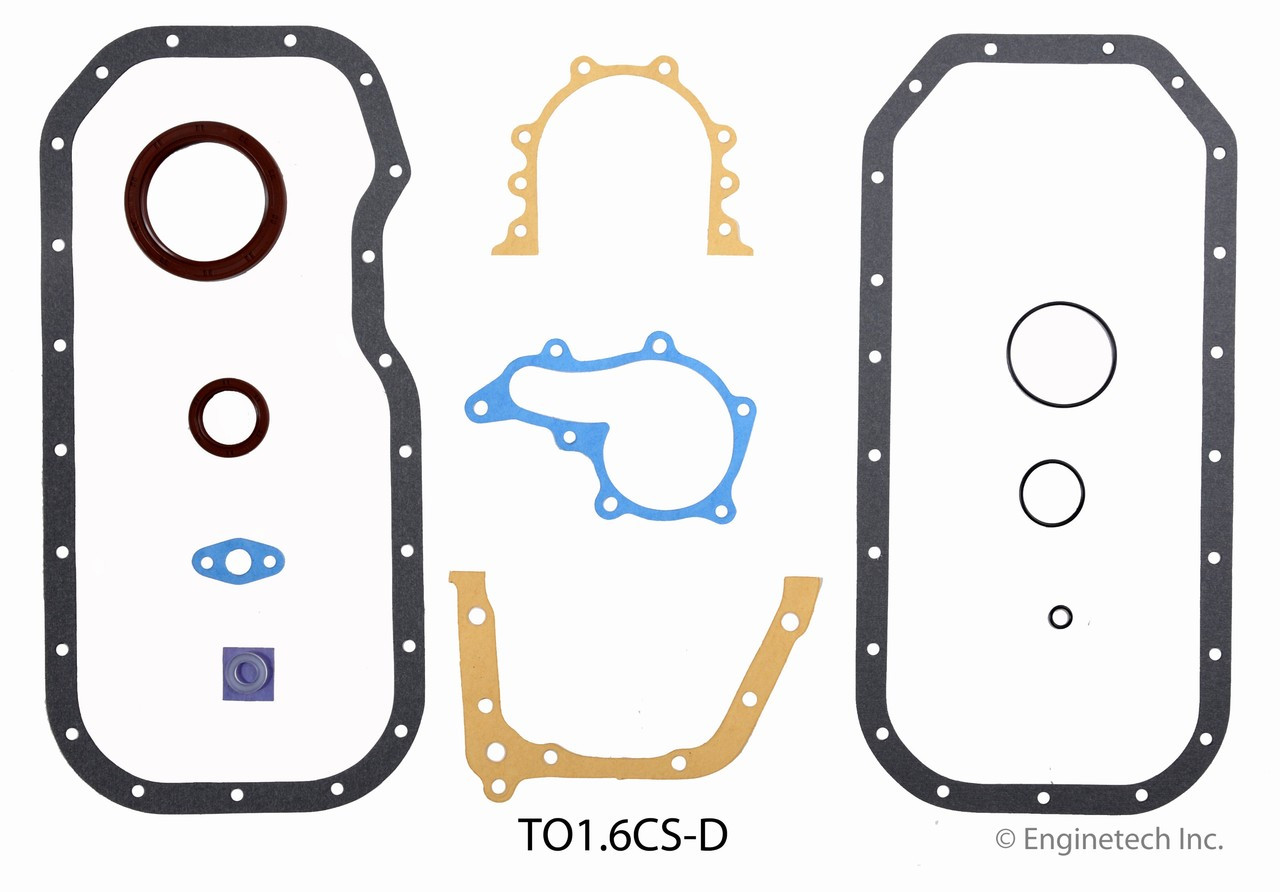 1991 Geo Prizm 1.6L Engine Lower Gasket Set TO1.6CS-D.P9