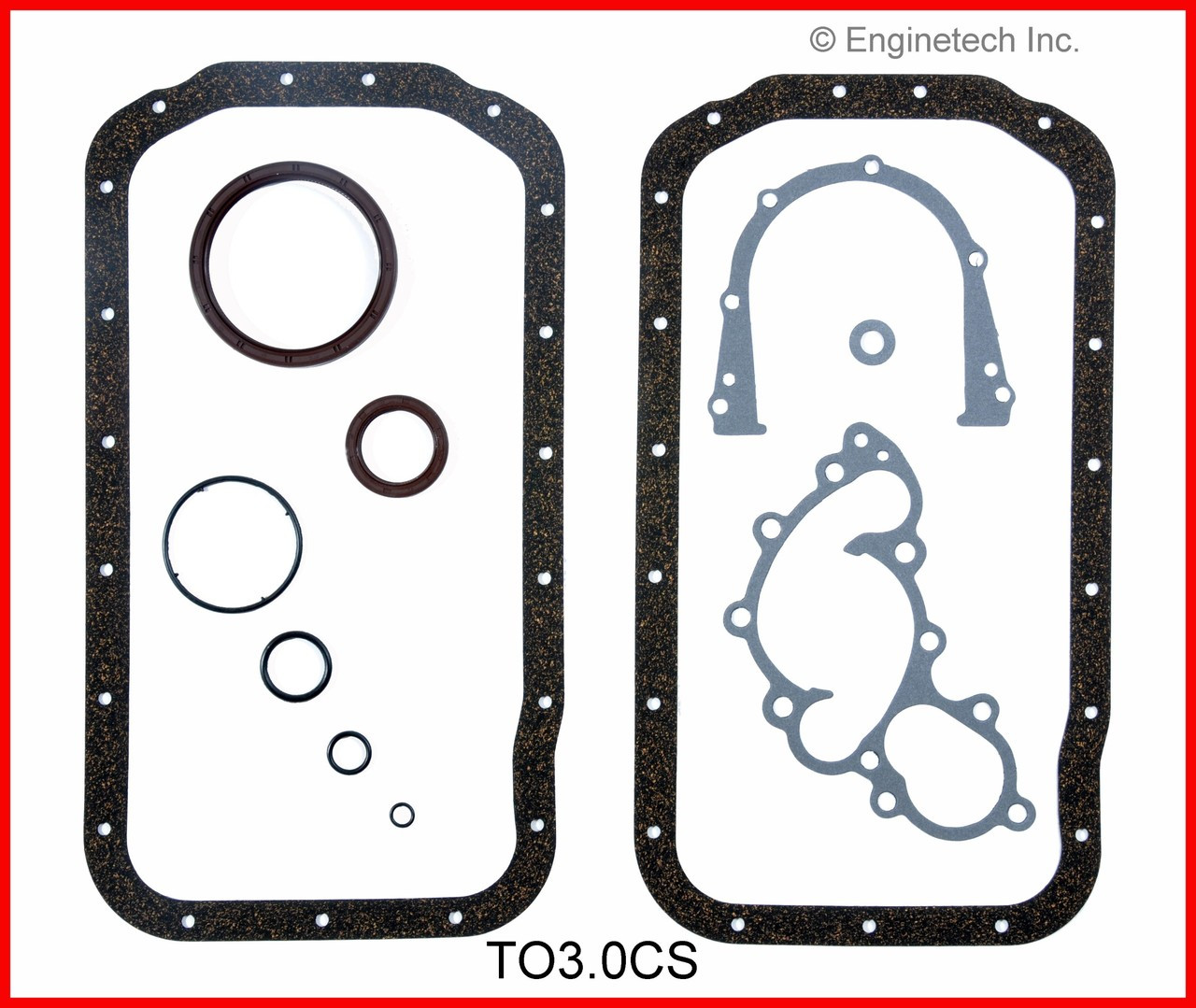 1991 Toyota Pickup 3.0L Engine Lower Gasket Set TO3.0CS.P8