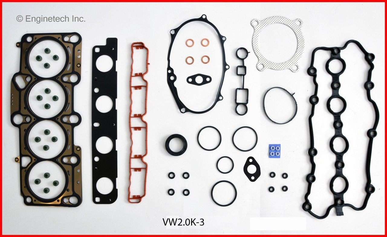 2009 Volkswagen Eos 2.0L Engine Gasket Set VW2.0K-3.P34