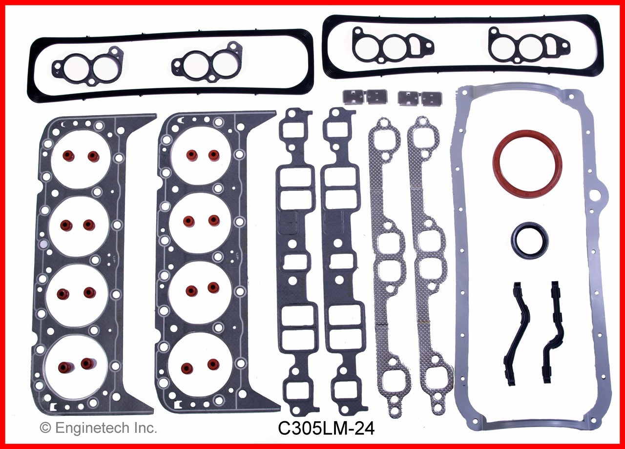 1987 GMC R1500 Suburban 5.0L Engine Gasket Set C305LM-24.P70