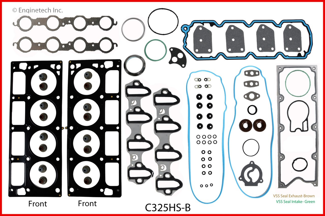 2001 Chevrolet Silverado 1500 5.3L Engine Cylinder Head Gasket Set C325HS-B.P2