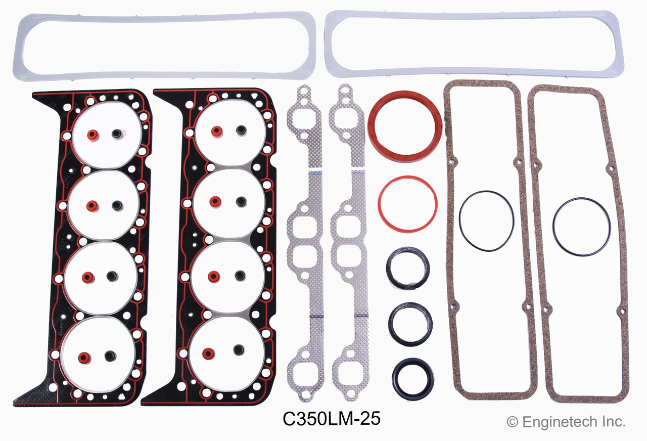 1987 GMC G3500 5.7L Engine Gasket Set C350LM-25.P65