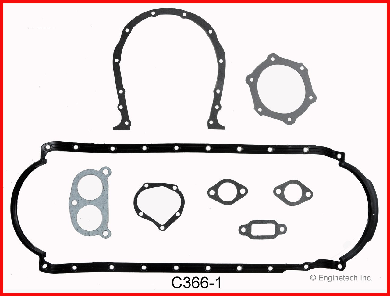 1991 Chevrolet C60 Kodiak 6.0L Engine Gasket Set C366-1.P3