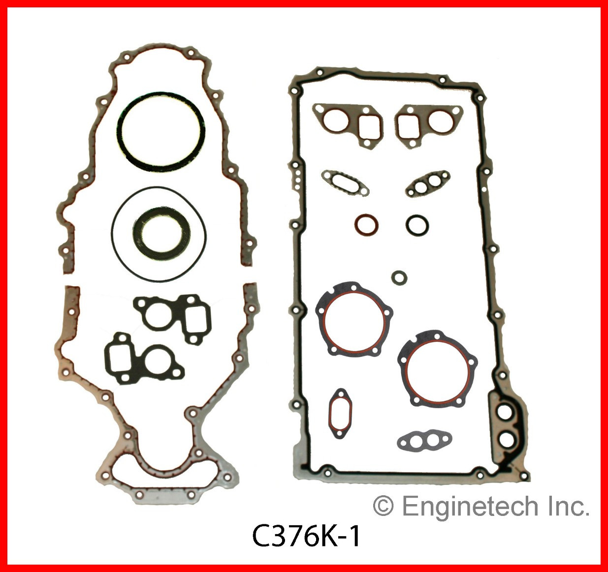 2008 Chevrolet Silverado 1500 6.0L Engine Gasket Set C376K-1.P35