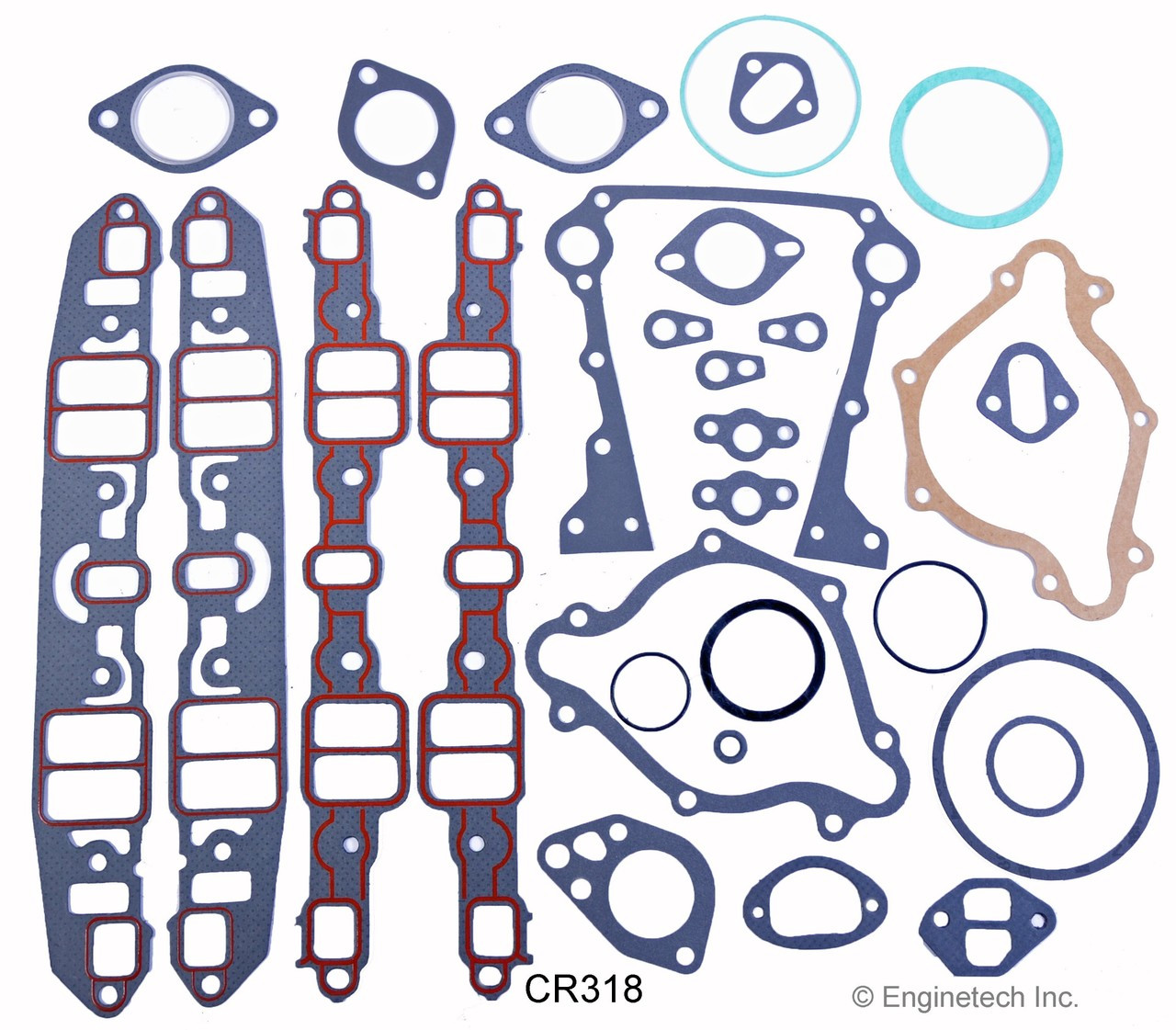1988 Dodge Ramcharger 5.9L Engine Gasket Set CR318.P1091