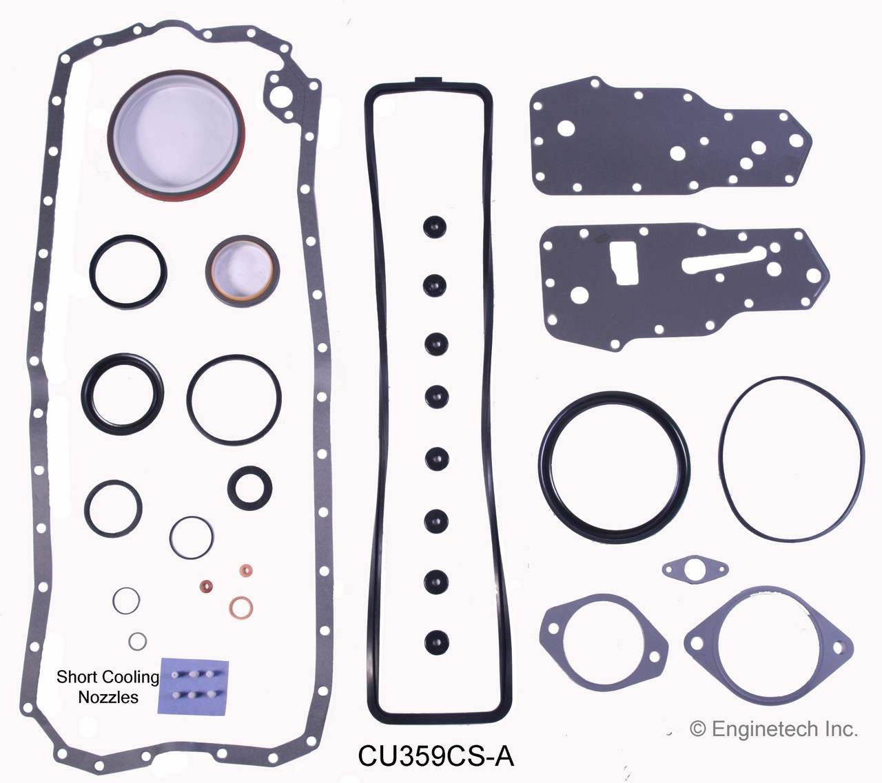1991 Dodge D350 5.9L Engine Lower Gasket Set CU359CS-A.P12