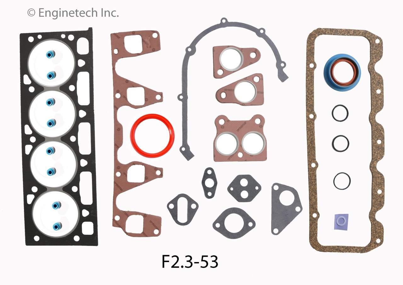 1993 Ford Tempo 2.3L Engine Gasket Set F2.3-53.P19