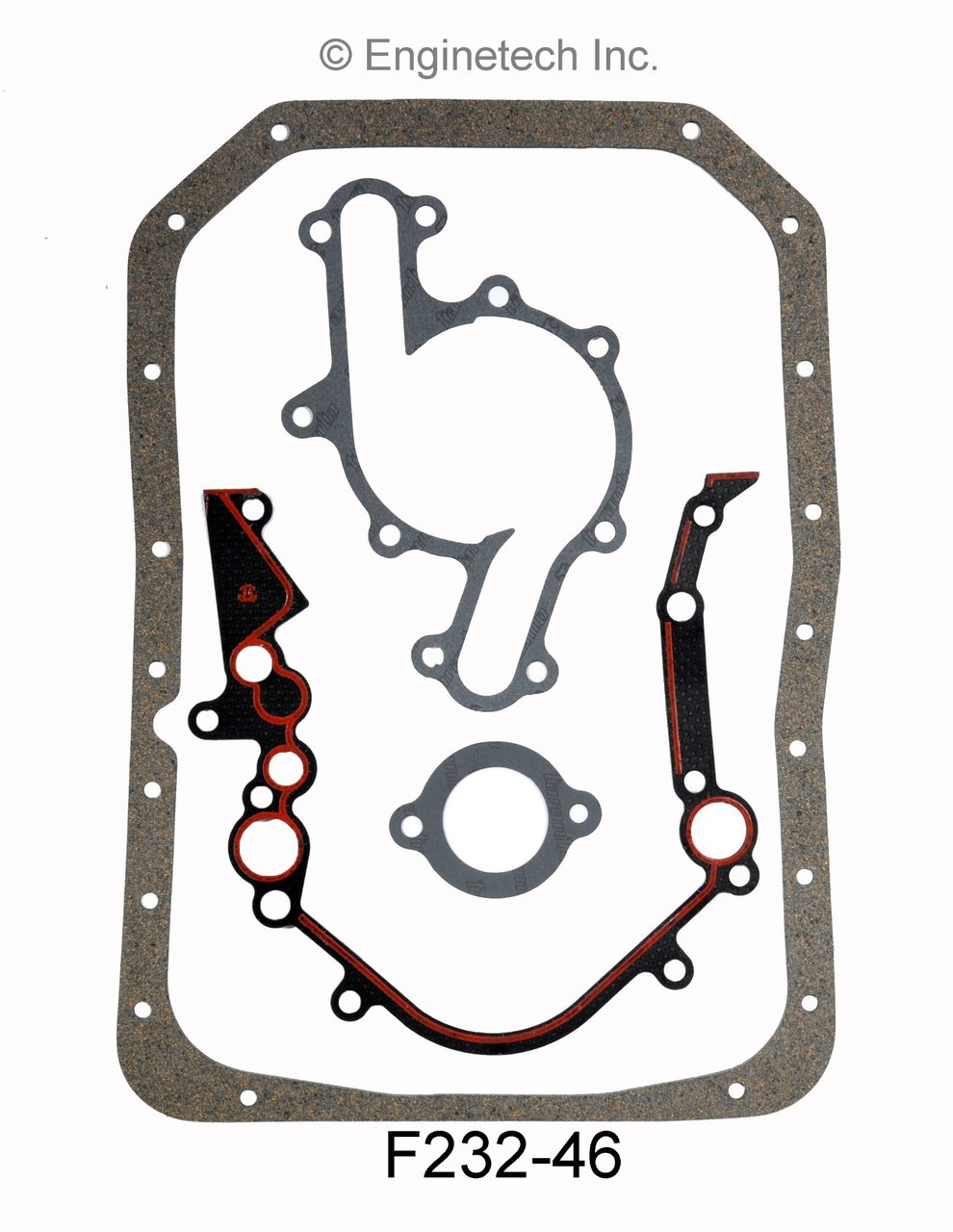 1992 Ford Taurus 3.8L Engine Gasket Set F232-46.P16