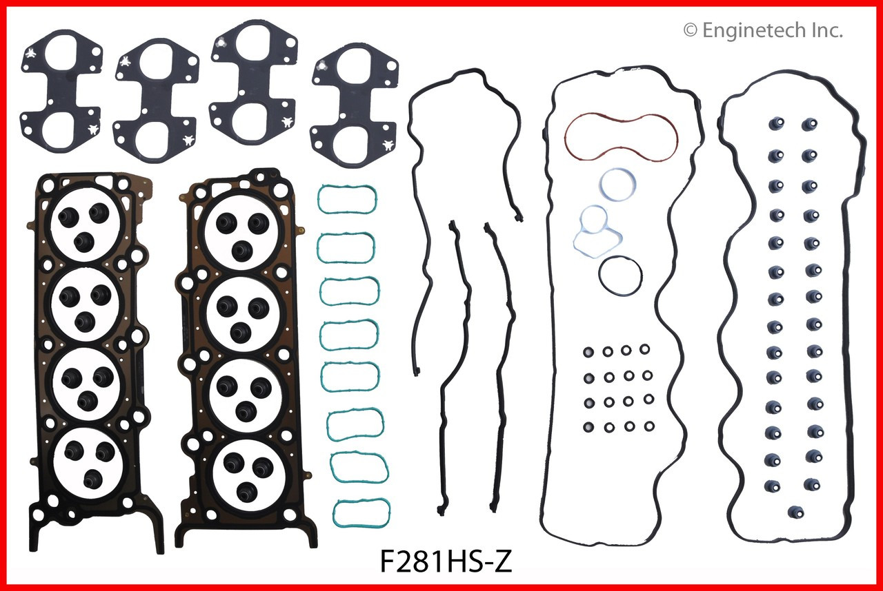 2007 Ford Mustang 4.6L Engine Cylinder Head Gasket Set F281HS-Z.P1