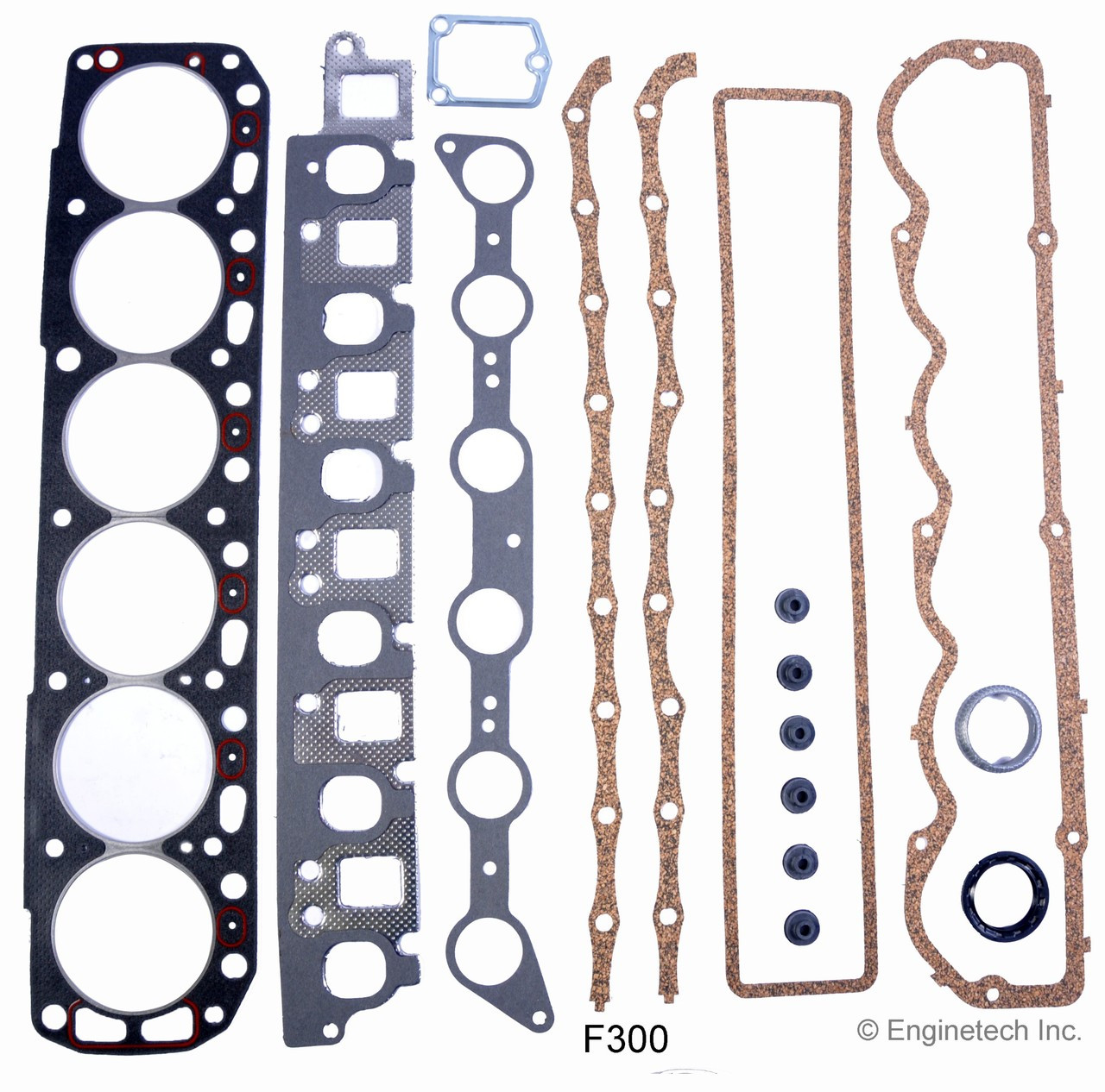 1986 Ford E-250 Econoline 4.9L Engine Gasket Set F300.P374