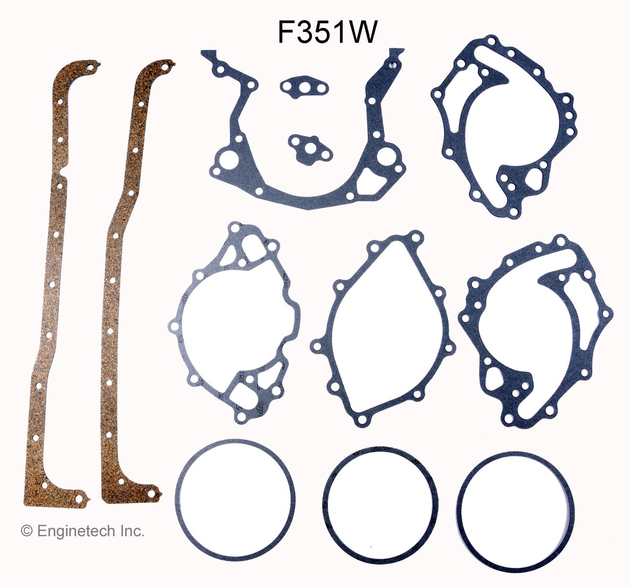 1985 Ford E-150 Econoline 5.8L Engine Gasket Set F351W.P324