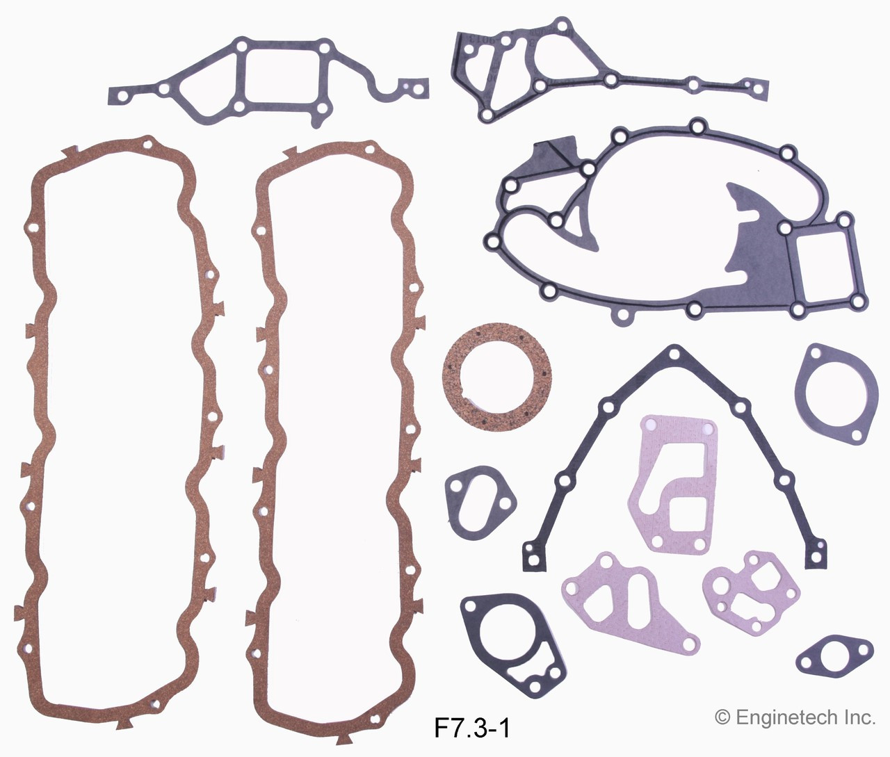 1992 Ford E-350 Econoline Club Wagon 7.3L Engine Gasket Set F7.3-1.P22