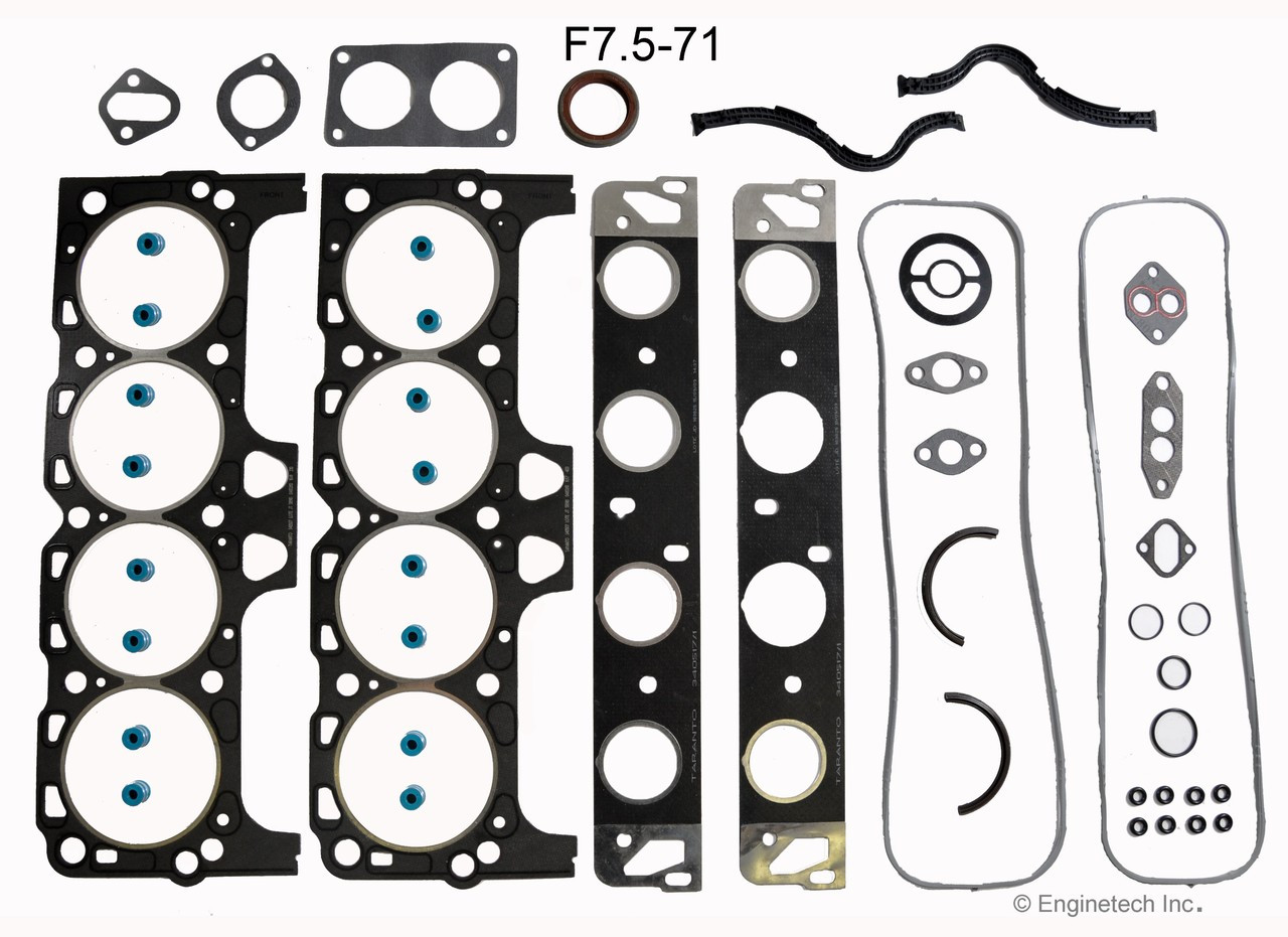 1992 Ford F-350 7.5L Engine Gasket Set F7.5-71.P1