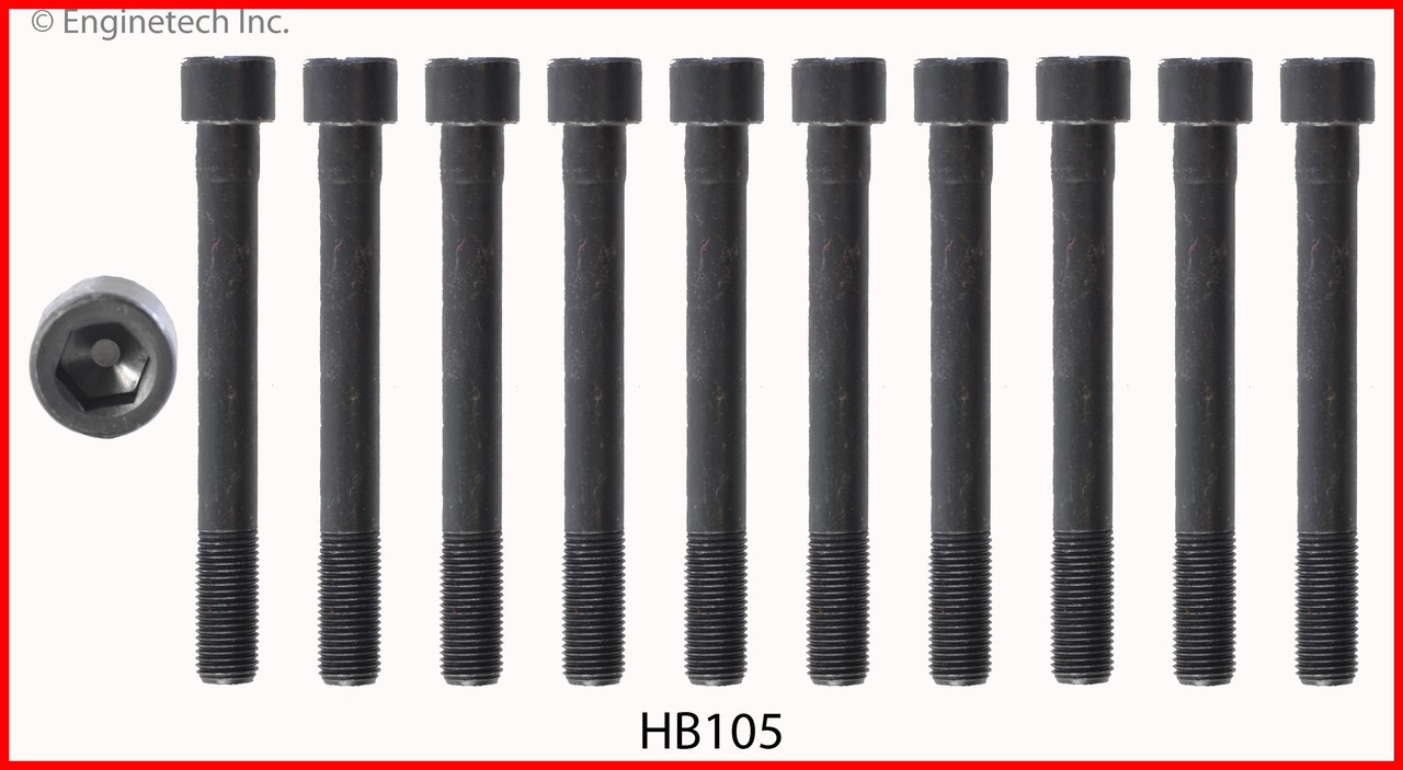 1994 Toyota Celica 2.2L Engine Cylinder Head Bolt Set HB105.P23