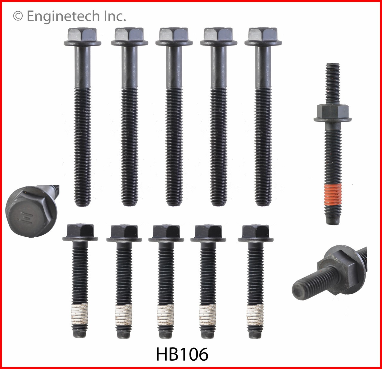 1991 Ford LTD Crown Victoria 5.0L Engine Cylinder Head Bolt Set HB106.P2