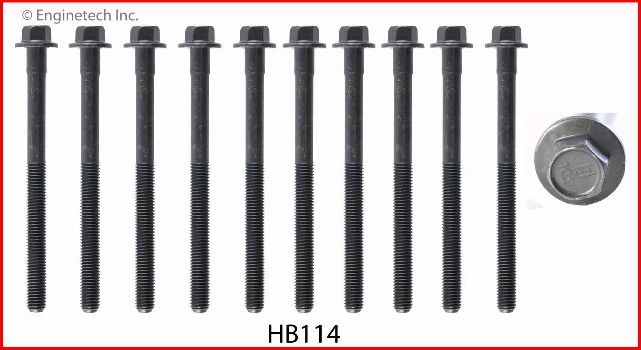 2002 Ford Escort 2.0L Engine Cylinder Head Bolt Set HB114.P78