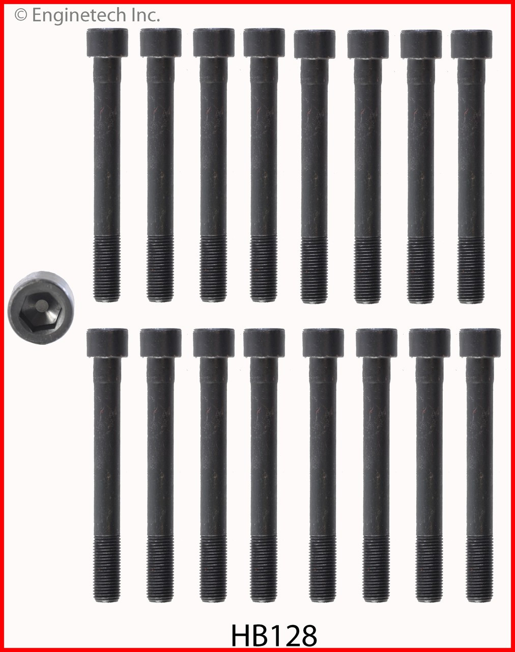 1990 Chrysler TC Maserati 3.0L Engine Cylinder Head Bolt Set HB128.P25