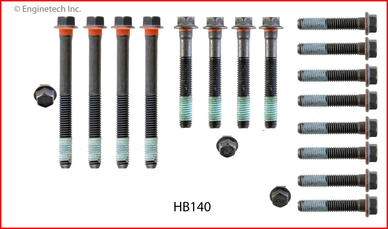 1992 Buick LeSabre 3.8L Engine Cylinder Head Bolt Set HB140.P48