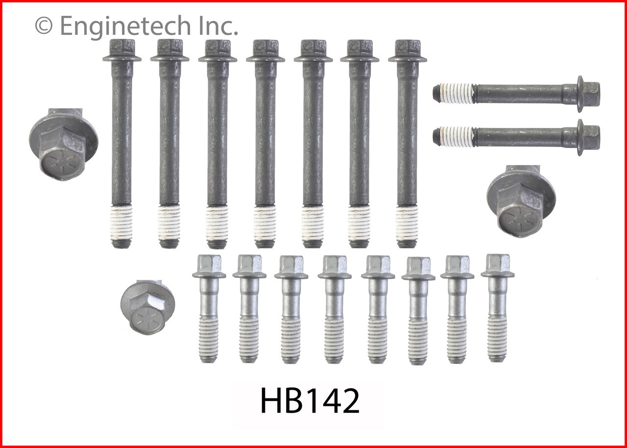1989 GMC R2500 Suburban 5.7L Engine Cylinder Head Bolt Set HB142.P3015