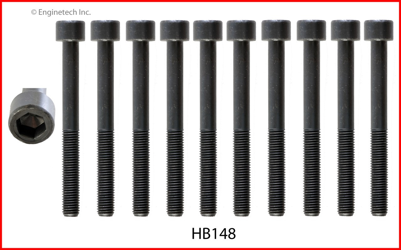 1996 Mazda 626 2.0L Engine Cylinder Head Bolt Set HB148.P11