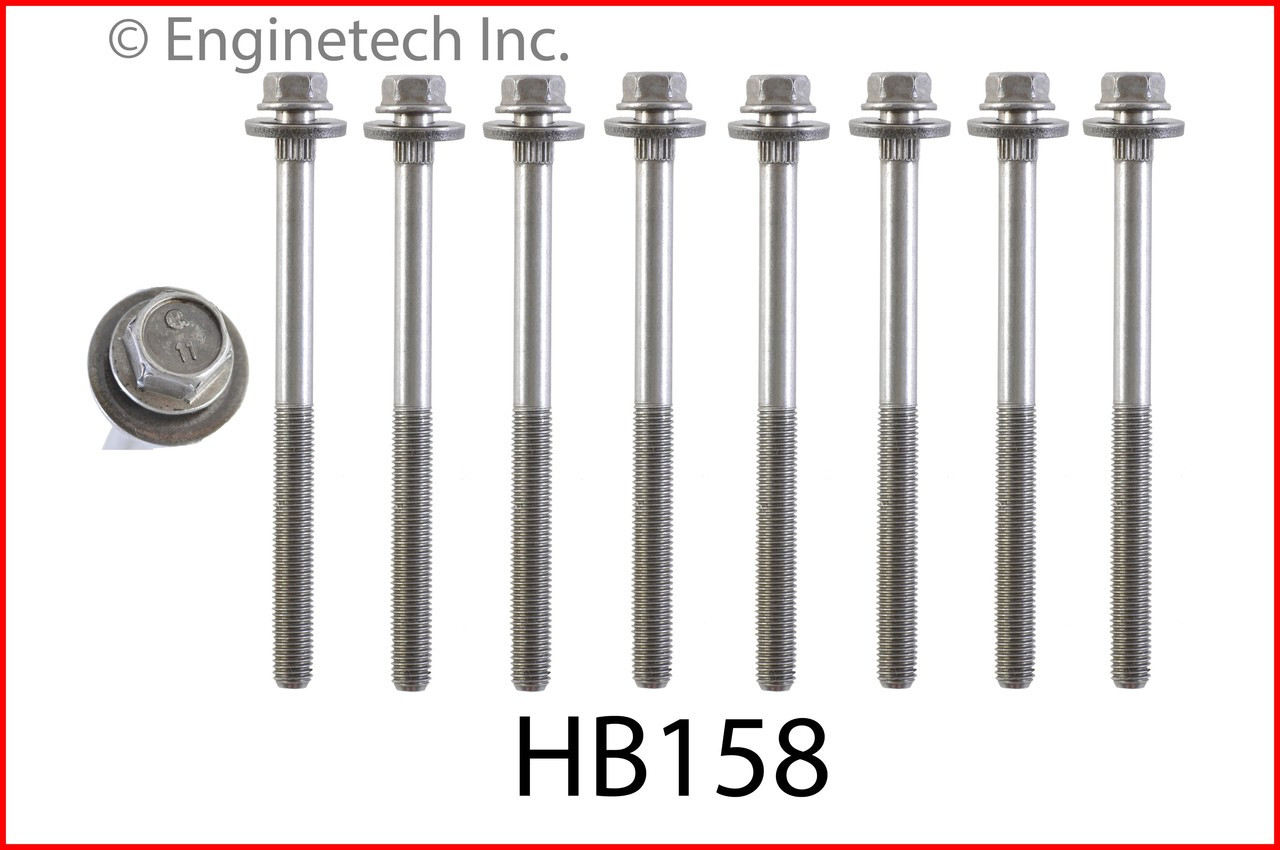 2009 Chrysler Sebring 2.7L Engine Cylinder Head Bolt Set HB158.P56