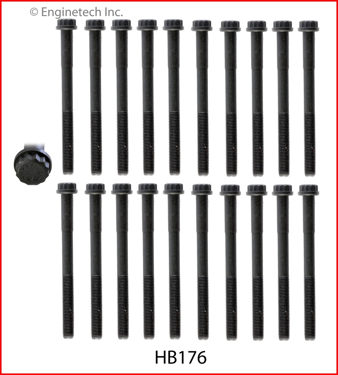 2007 Toyota 4Runner 4.7L Engine Cylinder Head Bolt Set HB176.P42