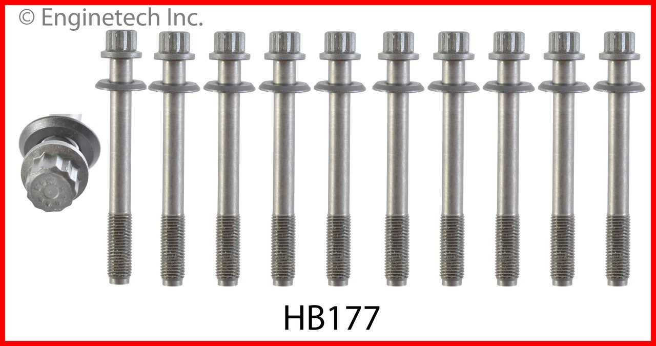 1999 Hyundai Sonata 2.4L Engine Cylinder Head Bolt Set HB177.P1