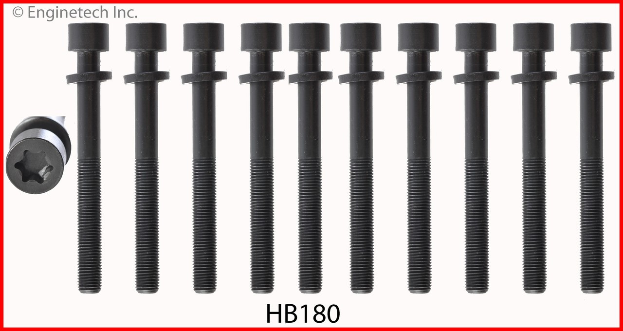 2007 Chevrolet Optra 2.0L Engine Cylinder Head Bolt Set HB180.P29