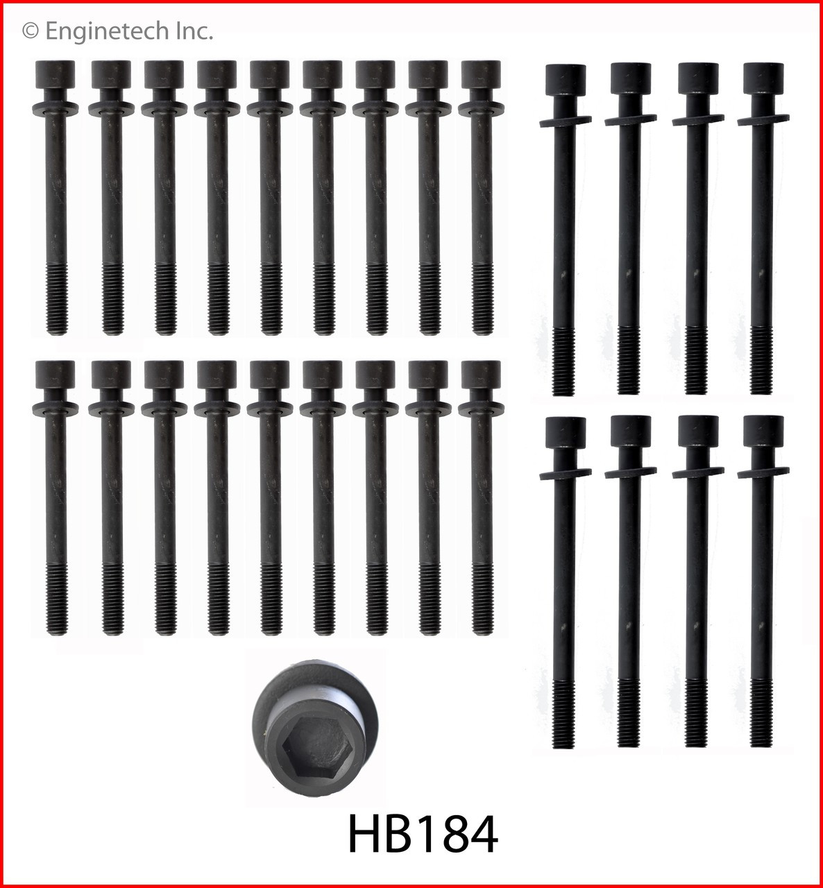1989 Nissan Pathfinder 3.0L Engine Cylinder Head Bolt Set HB184.P21