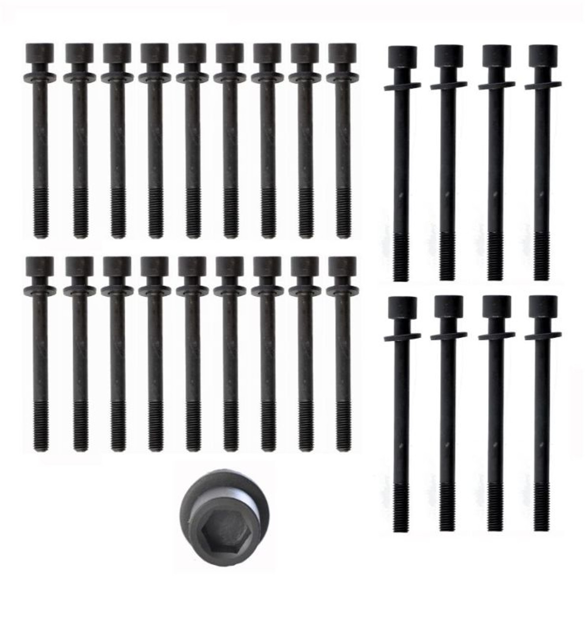 1991 Infiniti M30 3.0L Engine Cylinder Head Bolt Set HB184.P26