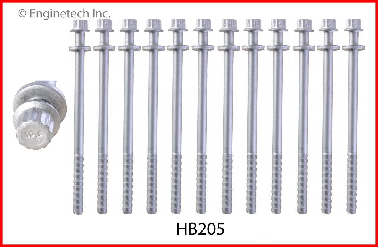 2003 Subaru Forester 2.5L Engine Cylinder Head Bolt Set HB205.P18