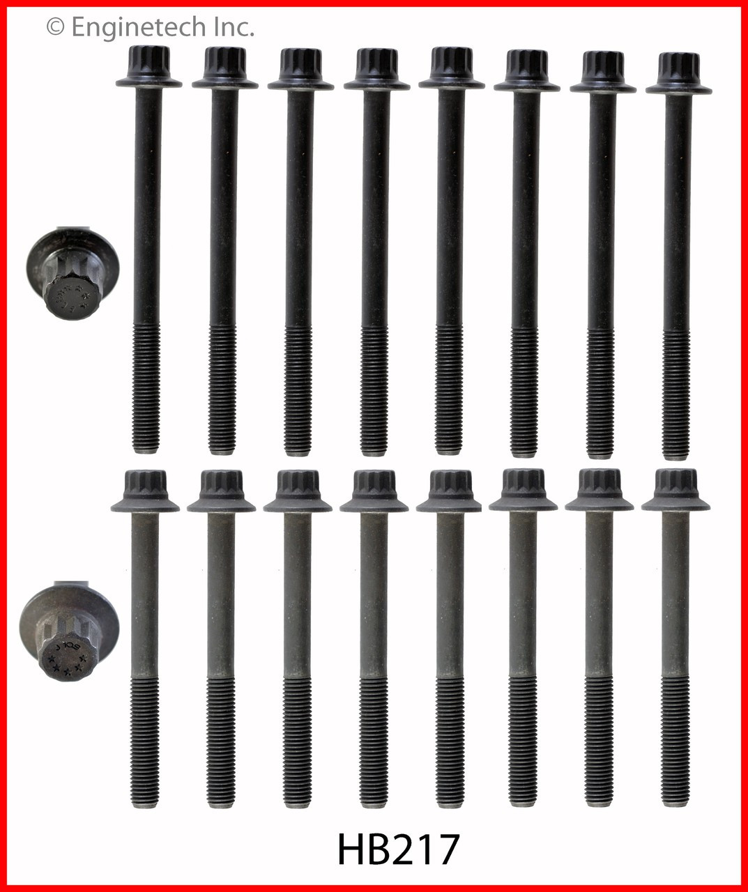 1991 Mazda 929 3.0L Engine Cylinder Head Bolt Set HB217.P6
