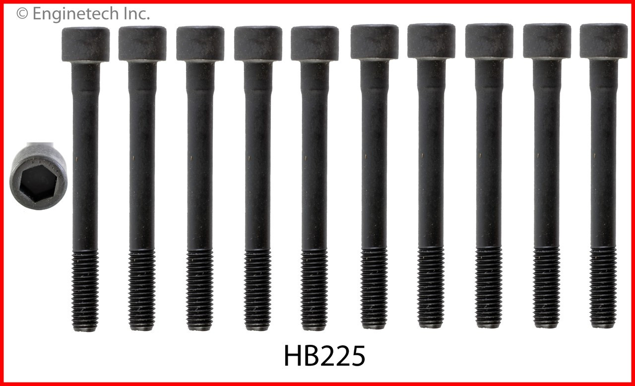 2002 Nissan Sentra 1.8L Engine Cylinder Head Bolt Set HB225.P3