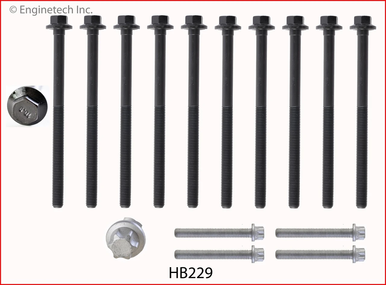 2013 GMC Terrain 2.4L Engine Cylinder Head Bolt Set HB229.P116