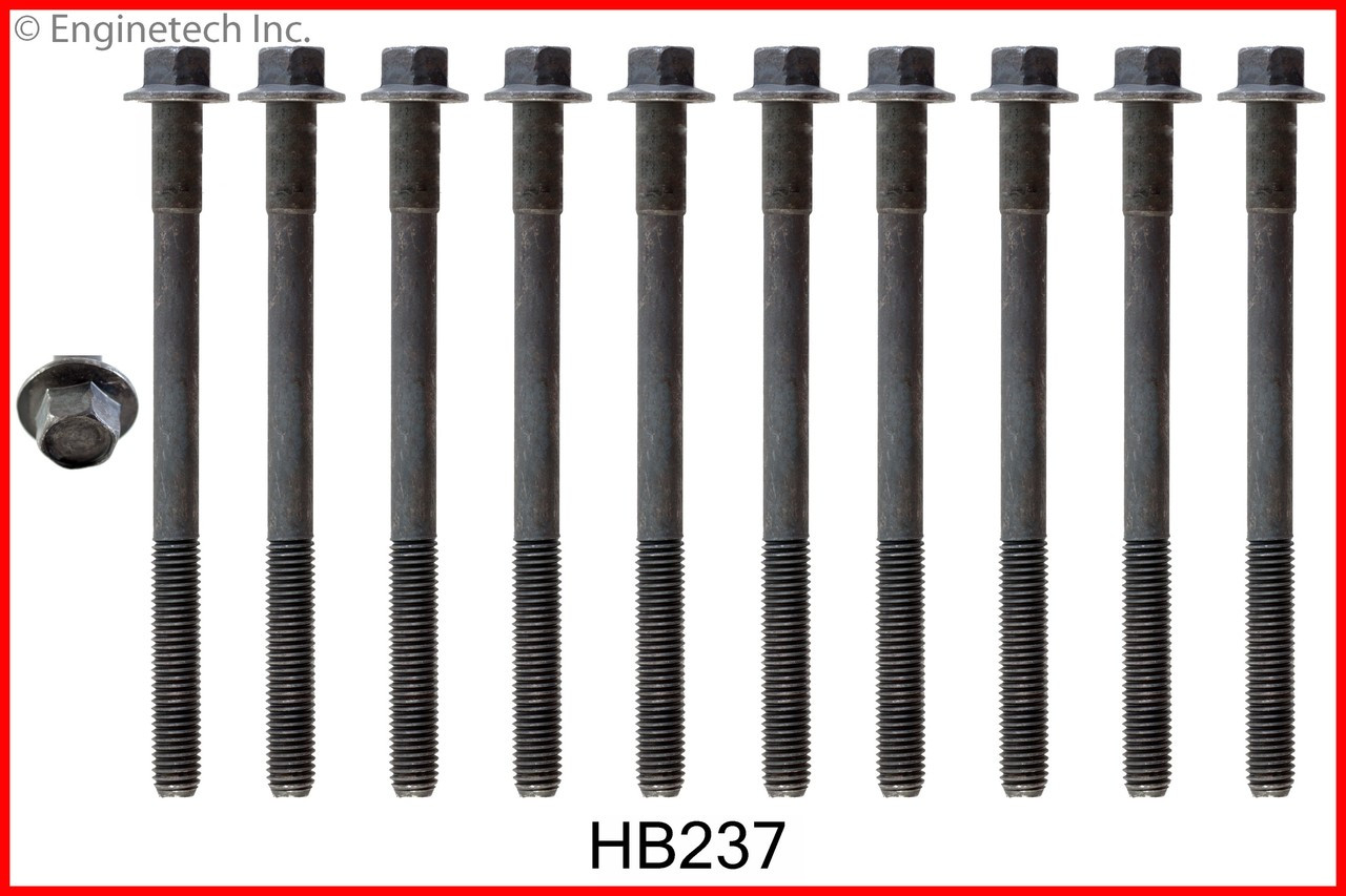 2007 Chevrolet Aveo 1.6L Engine Cylinder Head Bolt Set HB237.P8