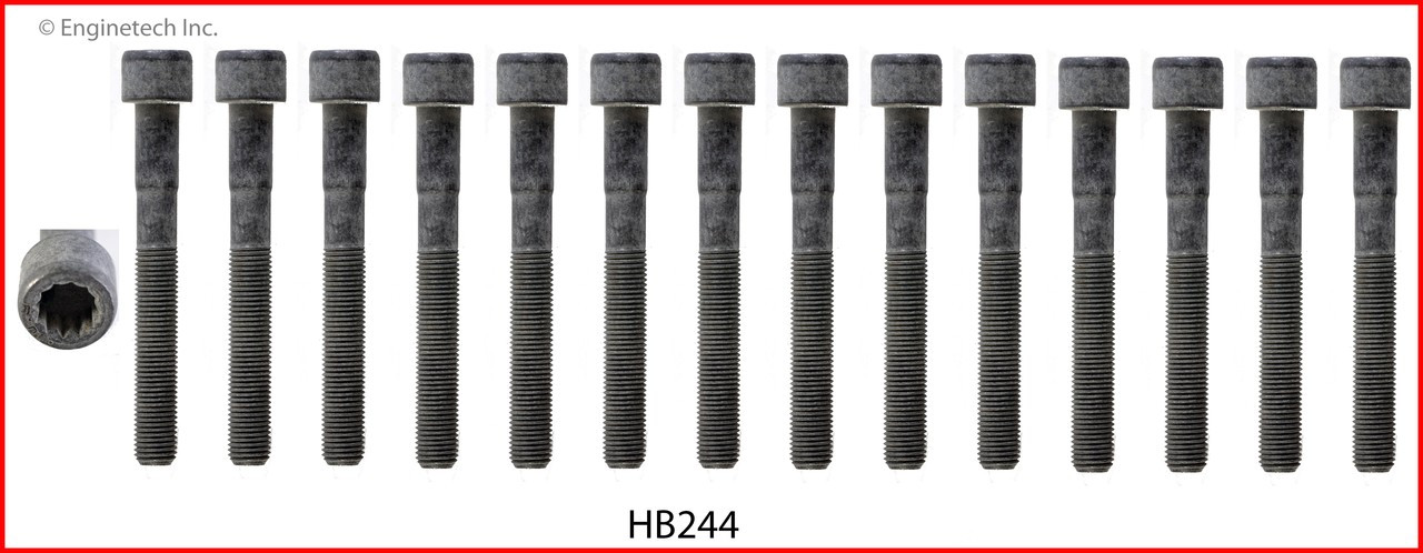 1996 Toyota Supra 3.0L Engine Cylinder Head Bolt Set HB244.P17